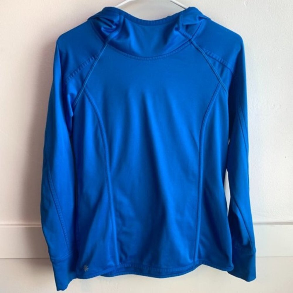 Athleta Electric Blue Pullover Long Sleeve Hoodie